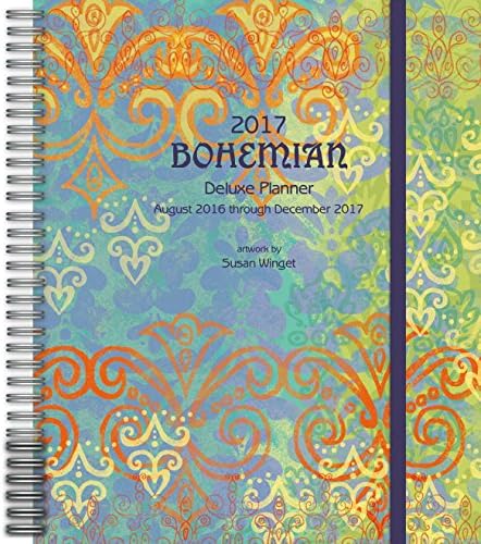 Wells Street by Lang Bohemian Deluxe Planner, 17 Month Calendar August 2016-December 2017 (17997061032)