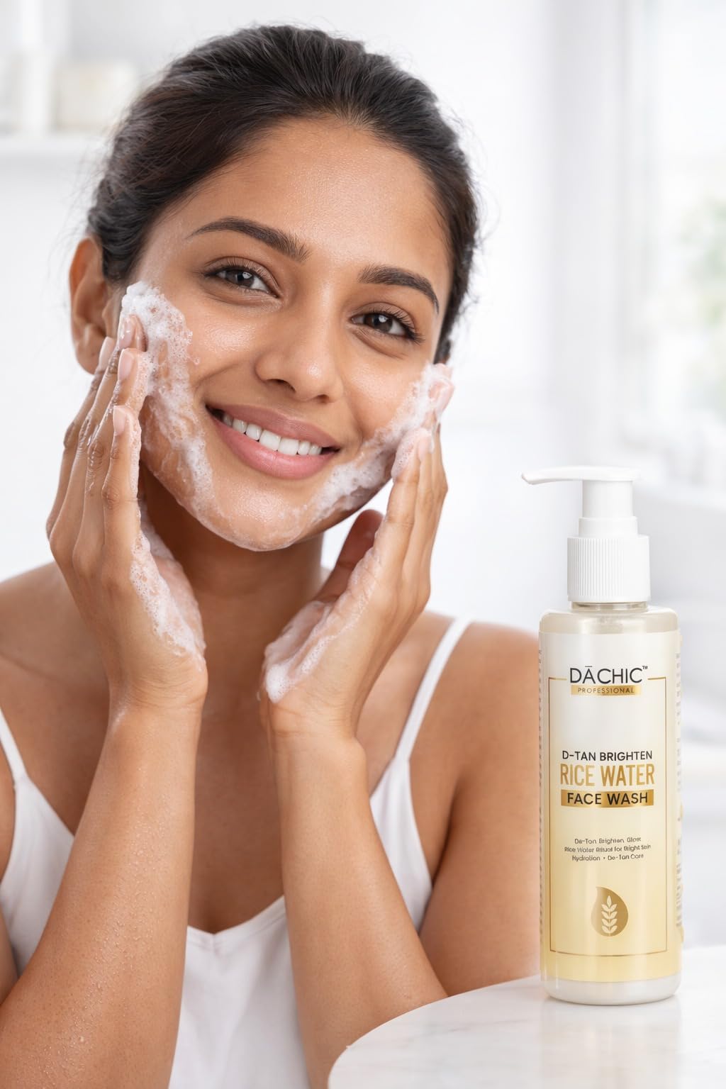 DACHIC Gentle Daily Cleanser for Removing Tan De-Tan Brightening Rice Water Face Wash –, Enhancing Glow, Hydrating Skin & Promoting Smooth, Even-Toned Complexion 3