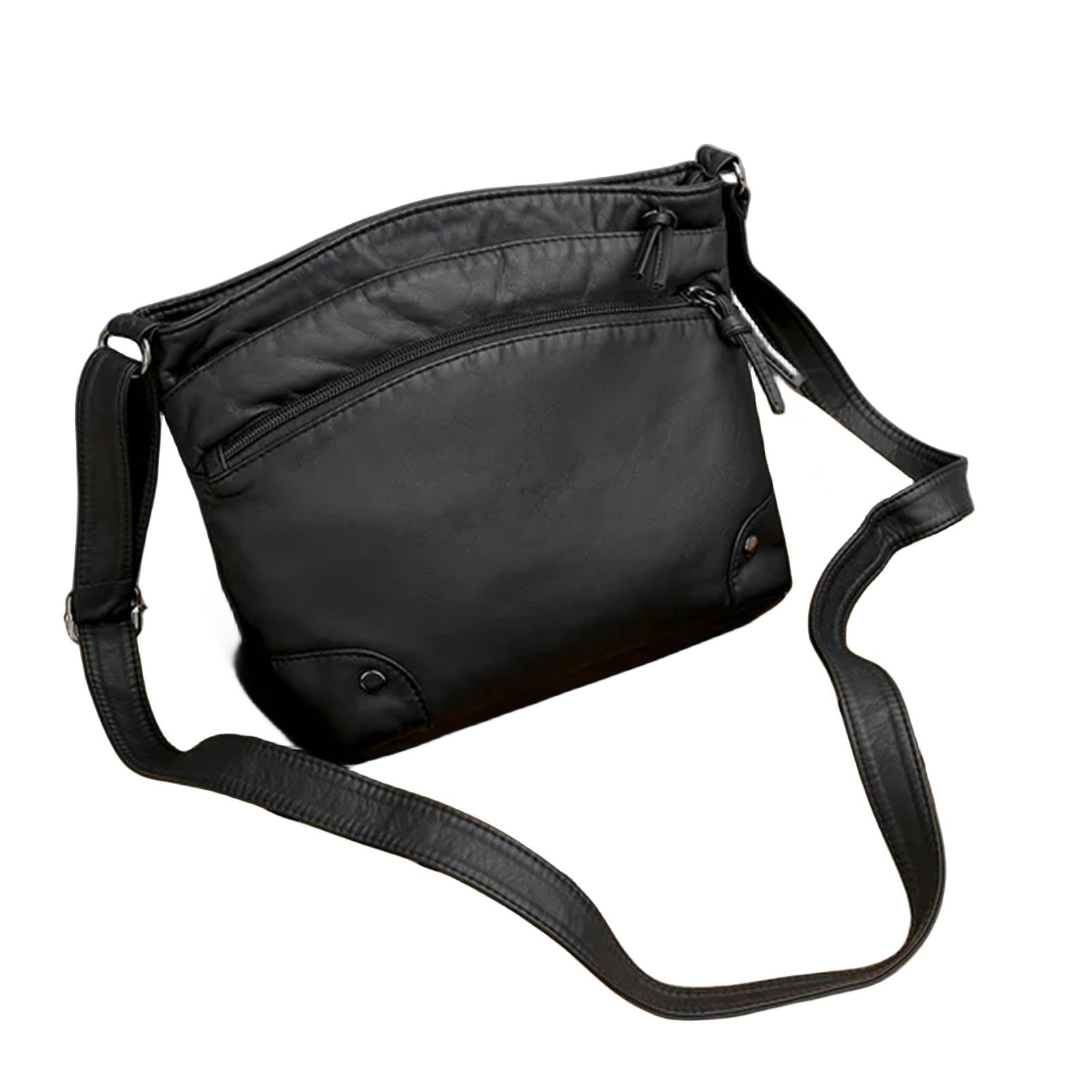 torby crossbody dla kobiet miękka skóra PU torba na ramię damska zamek błyskawiczny torebka listonoszka torba wiadro