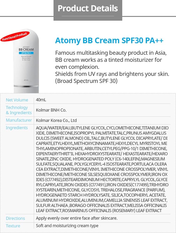 Image of ATOMY BB CREAM SPF30 pa++