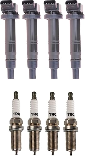 Miniatura 4 de TRQ Kit de encendido Bobina de encendido Bujías compatibles con Toyota 4Runner 2010 Tacoma 2016-2021