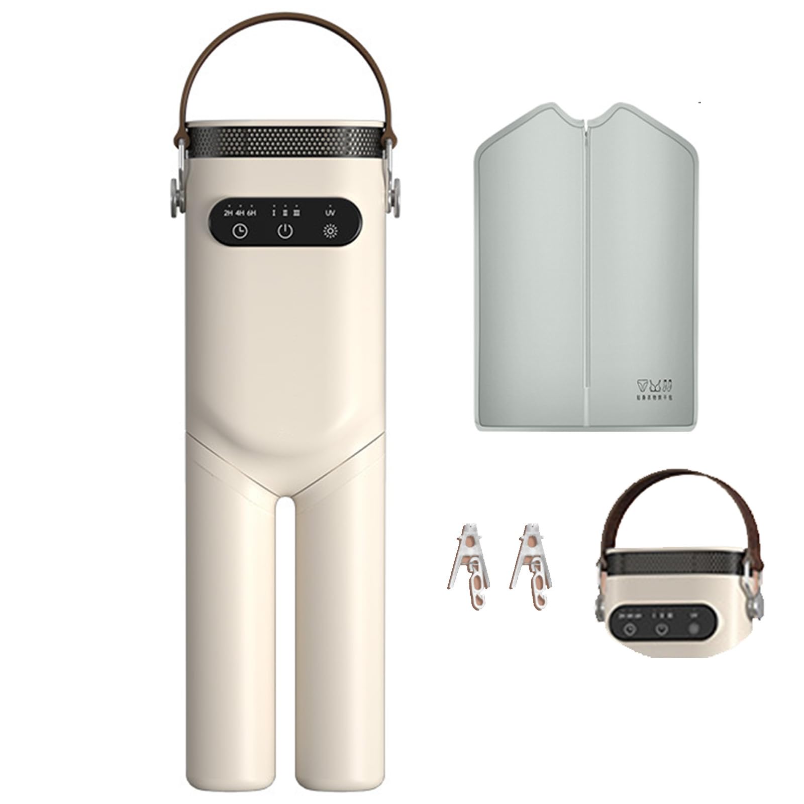 Secador de botas plegable portátil, dispositivo de secado eléctrico, secador de ropa, tendedero ligero con calefacción, para el hogar, viajes, dormitorio, caravana