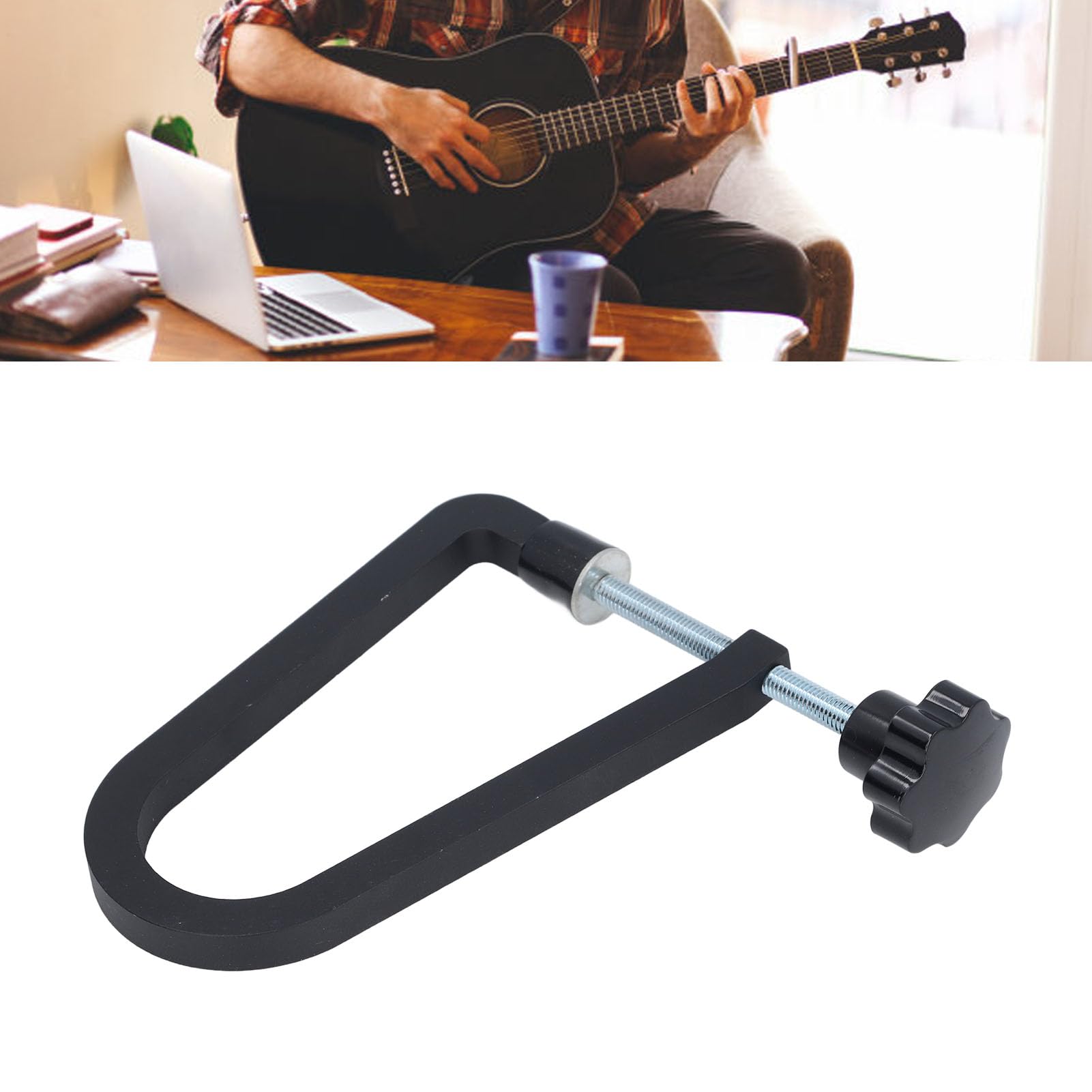 Abrazadera de Puente de Guitarra Acústica en Forma de U, Placa de Cuerda de Puente, Abrazadera de Fijación, Herramienta de Mantenimiento de Reparación, Dispositivos Luthier (R259