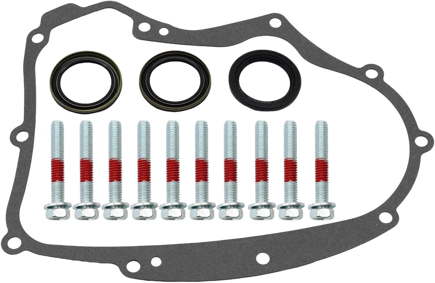 atsuch Crankcase Gasket 594195 with Mounting Bolts and 3-Pcs 795387 Oil Seal Accessories,Compatible with B&S Small Gasoline Engines,Replacement for 591911 697227 690945 273488