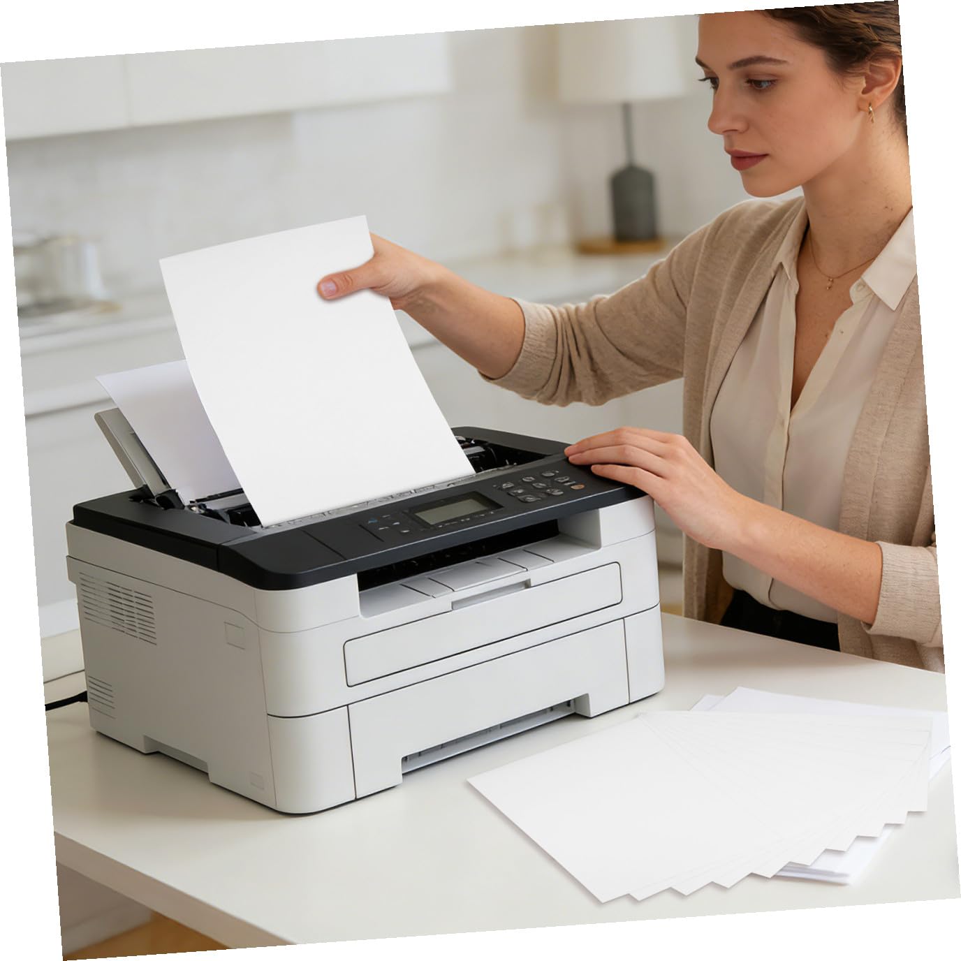10 Feuilles Magnétiques Imprimables Feuilles D'imprimante Format A4 Matériaux en Caoutchouc Souple Compatible Imprimantes Standard pour Affiches et Albums Photos