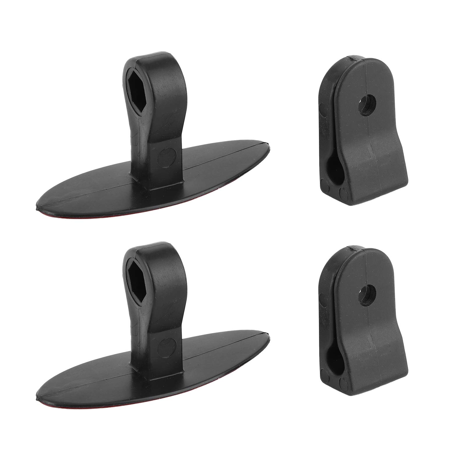 Akozon Rétroviseur de moto 180 degrés Grand angle Support de pare-brise réglable Élimination des angles morts