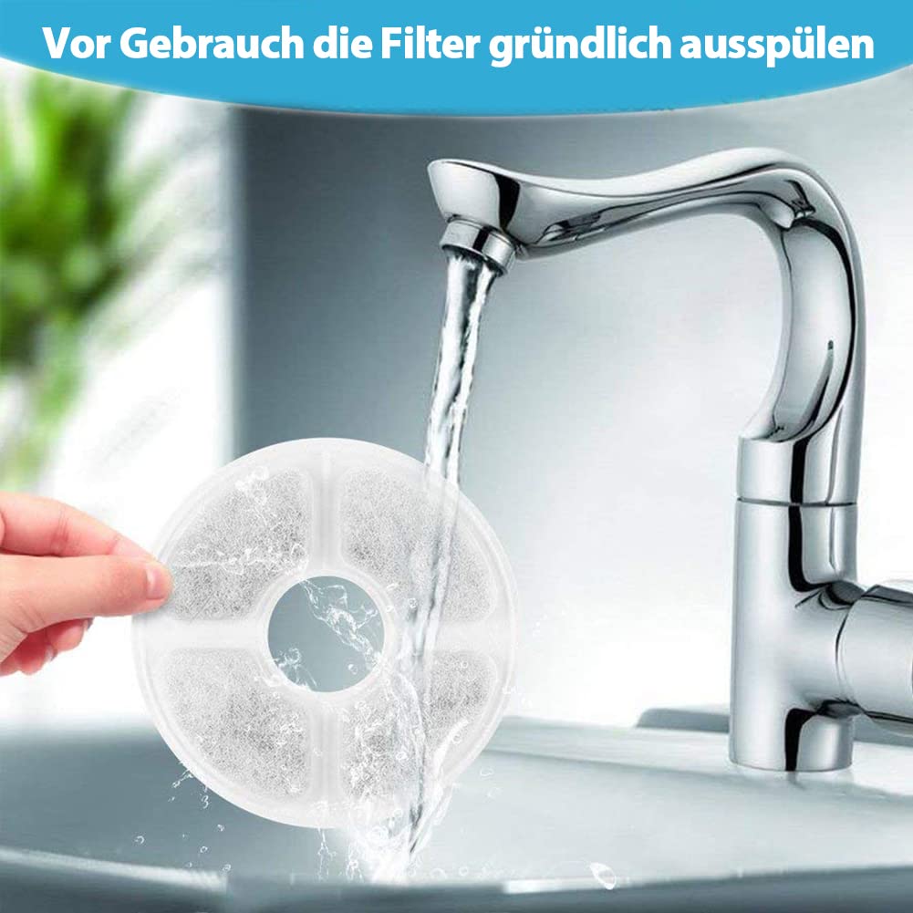 10 Ersatzfilter Für WF020 Haustier-Wasserbrunnen – Hält Das Trinkwasser Deiner Katze Oder Deines Hundes Frisch