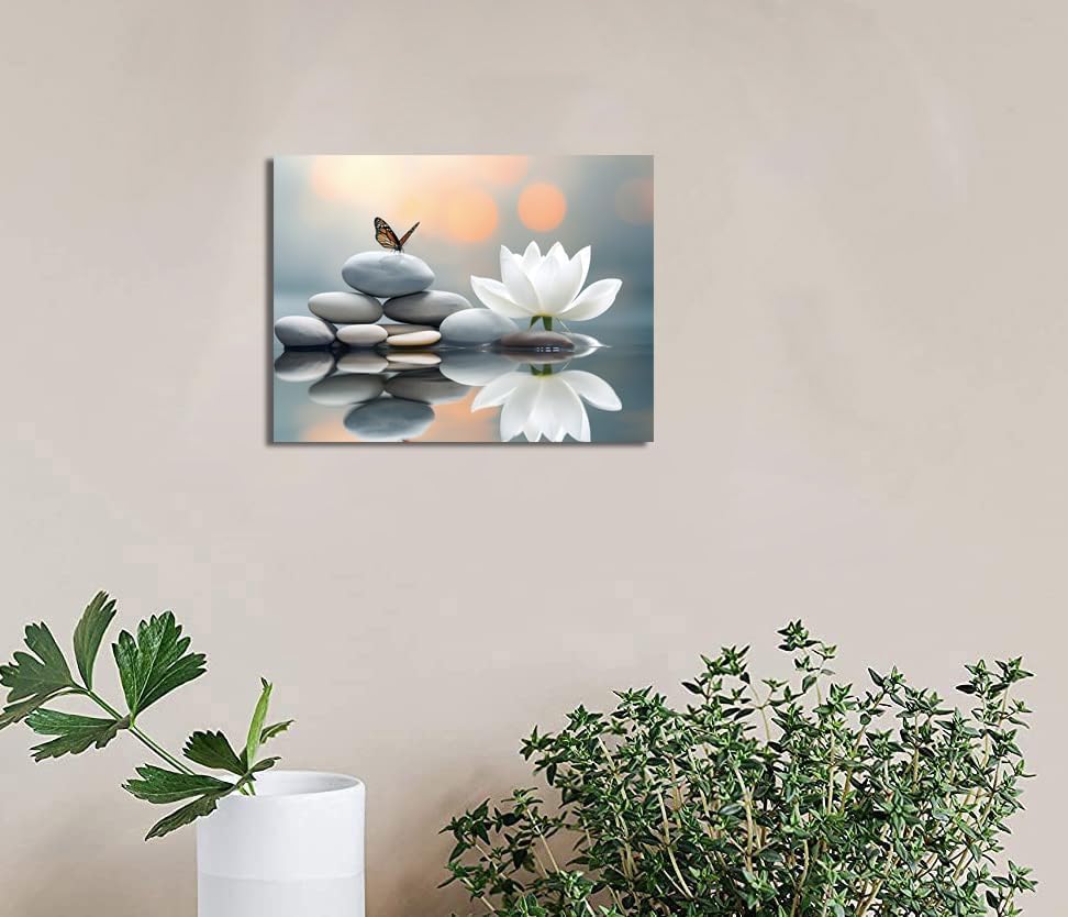 LAIART Lotus Zen Canvas Print Wall Art Modern Artwork Wall Decor - Image 5