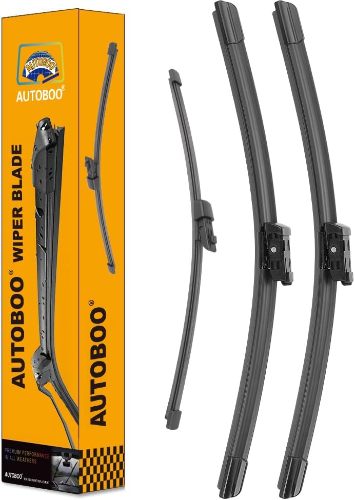 OEM Windshield Wiper Blade Replacement for VW Volkswagen Atlas 2018 2019 2020 20221 2022 2023 Original Equipment All-Season Rear Wiper Blade Set 26+22+12 (Set of 3) 26"+22"+12"