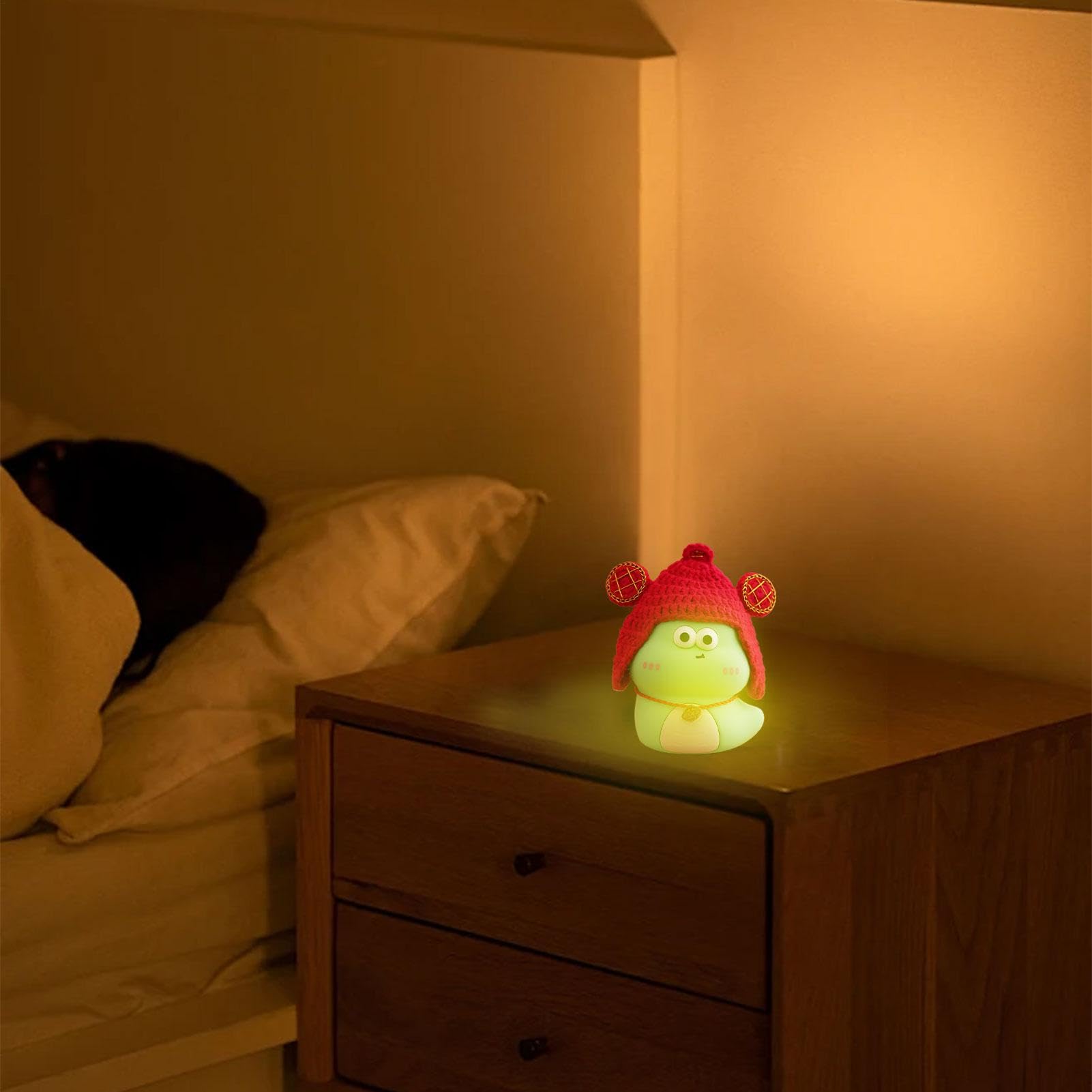 Luz nocturna LED de luz suave bebés y niños muy pequeña Recargable Y Para | La Serpiente Adorable Portátil Con Batería Y Sensor Táctil Para Dormitorio, Bebé, Lactancia Nocturna