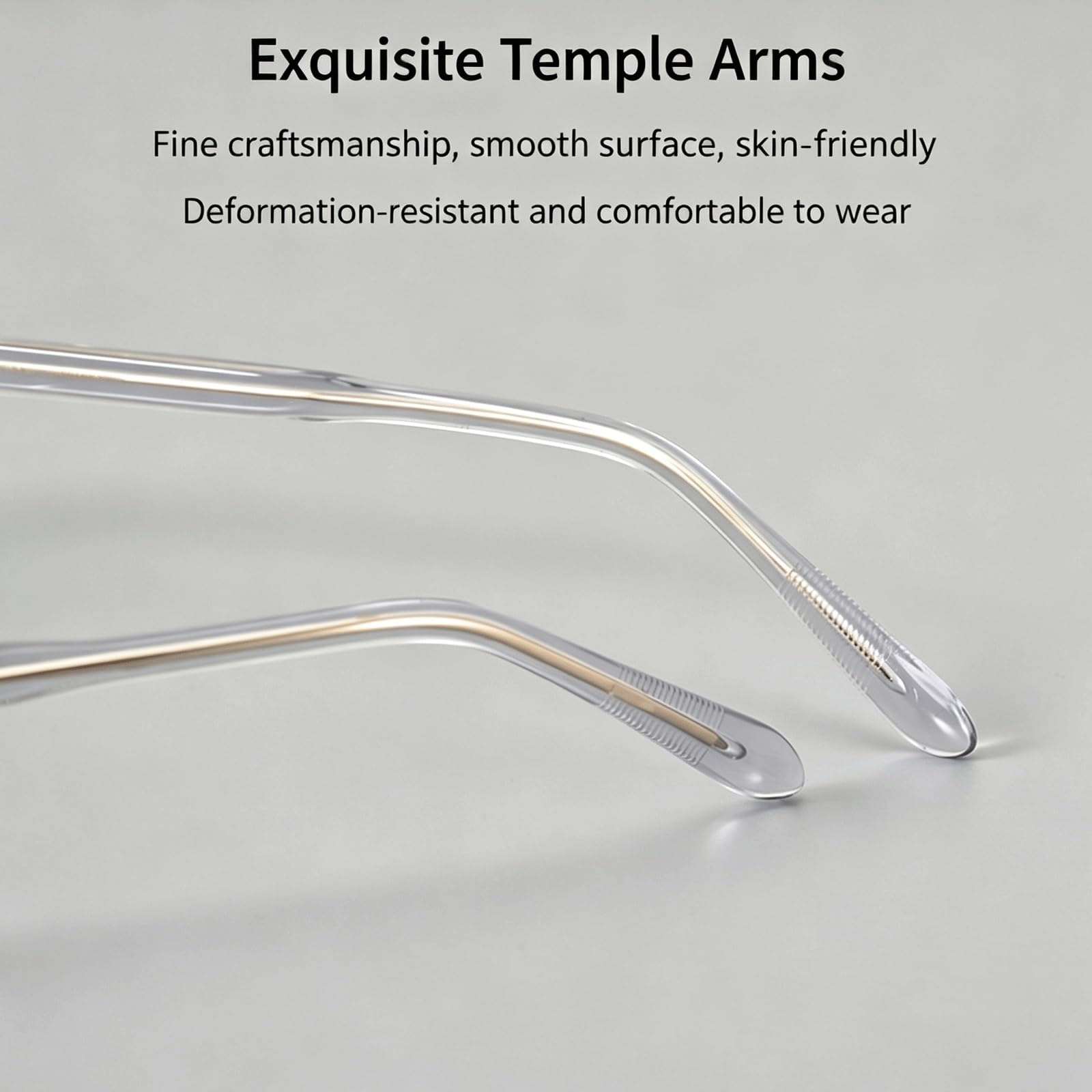 Acetat-Brillenfassungen, quadratische Brillen for den Computer | Vollrand-Brille ohne Sehstärke, AC-Linse, Lesebrille, bequeme Passform, Unisex(Grey)