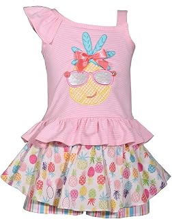 Bonnie Baby Infant Toddler Summer Clothes Girls Pineapple Skort Set Price In India