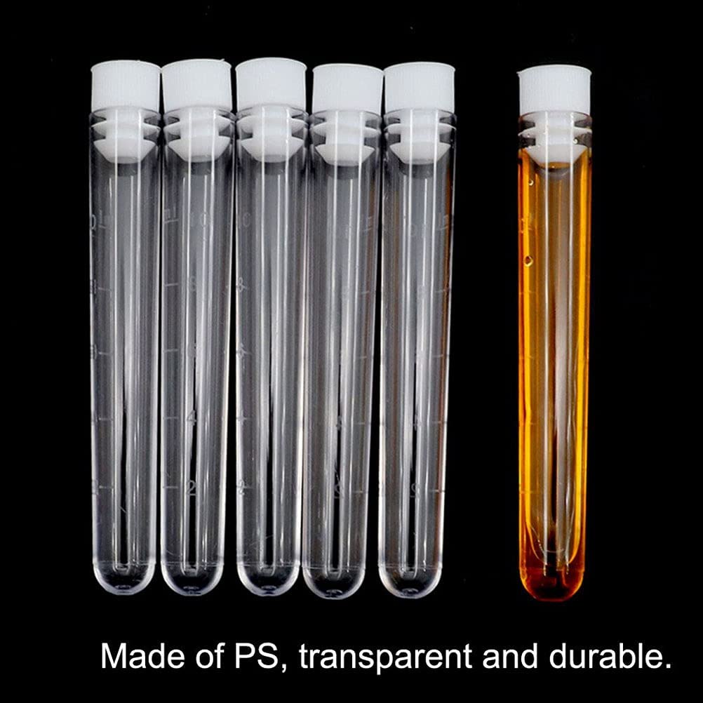 QUNINE 50 Uds. 10ml Laboratorios de plástico Tubos de ensayo congelados Vial Sello contenedores de Muestra