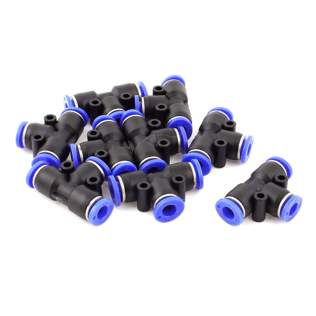 3 Way Tee Push In Pneumatic Quick Release 6mm Tube Fittings 10 Pcs (B011HII00A) Amazon Price History, Amazon Price Tracker