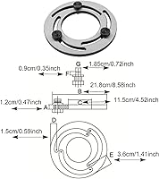 Vista 2 de Anillo de mandíbula suave de 8 pulgadas, anillo de mandíbula suave ajustable de 3 mandíbulas, herramienta de corte de torno CNC central para tornos