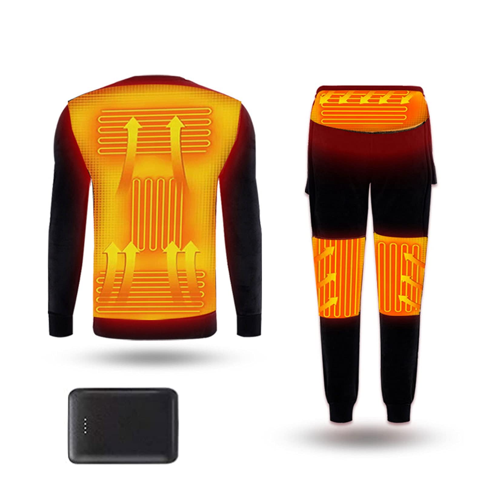 Amazon Co Jp 電気暖房下着暖かい冬のボディ暖かい服usb電気暖房tシャツパンツキャンプ用バッテリー駆動スキーウェア 3xl 服 ファッション小物