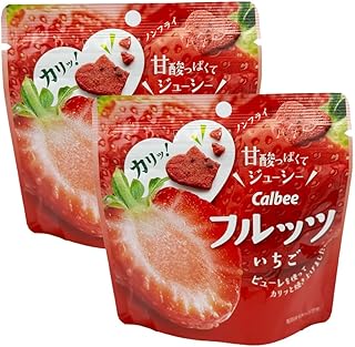 【まとめ買い】 フルッツ フルーツスナック（30g×2) グラノーラ・スイーツの飾り ハート型 ノンフライ お菓子 (イチゴ)