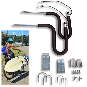 CAPサーフボード２枚用バイク用アタッチメントの取り付けプレート付き CAPサーフボード2枚用バイク用アタッチメントの取り付け