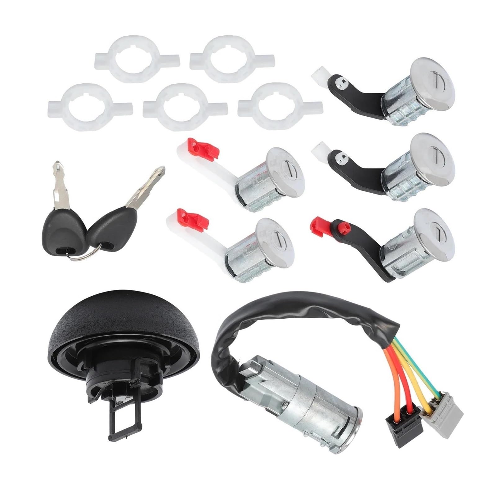 Interruptor Bloqueo Encendido para Opel para Movano 1995-2014 para Vivaro 2001-2014 Bloqueo Cilindro Interruptor Dirección De Encendido del Automóvil 7701471591 7701475696