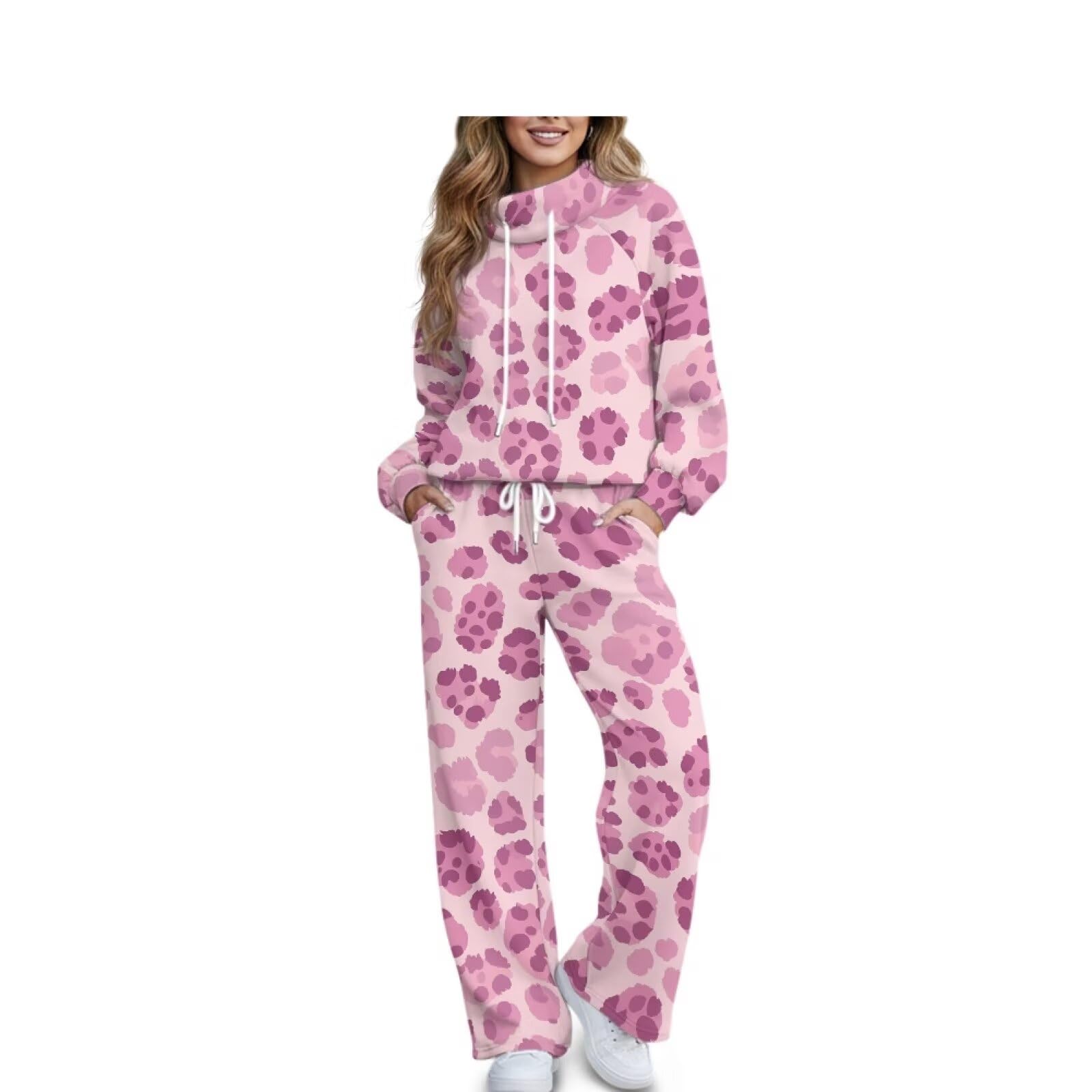 COEQINE Conjuntos de 2 piezas de moda de otoño para mujer, camiseta y
