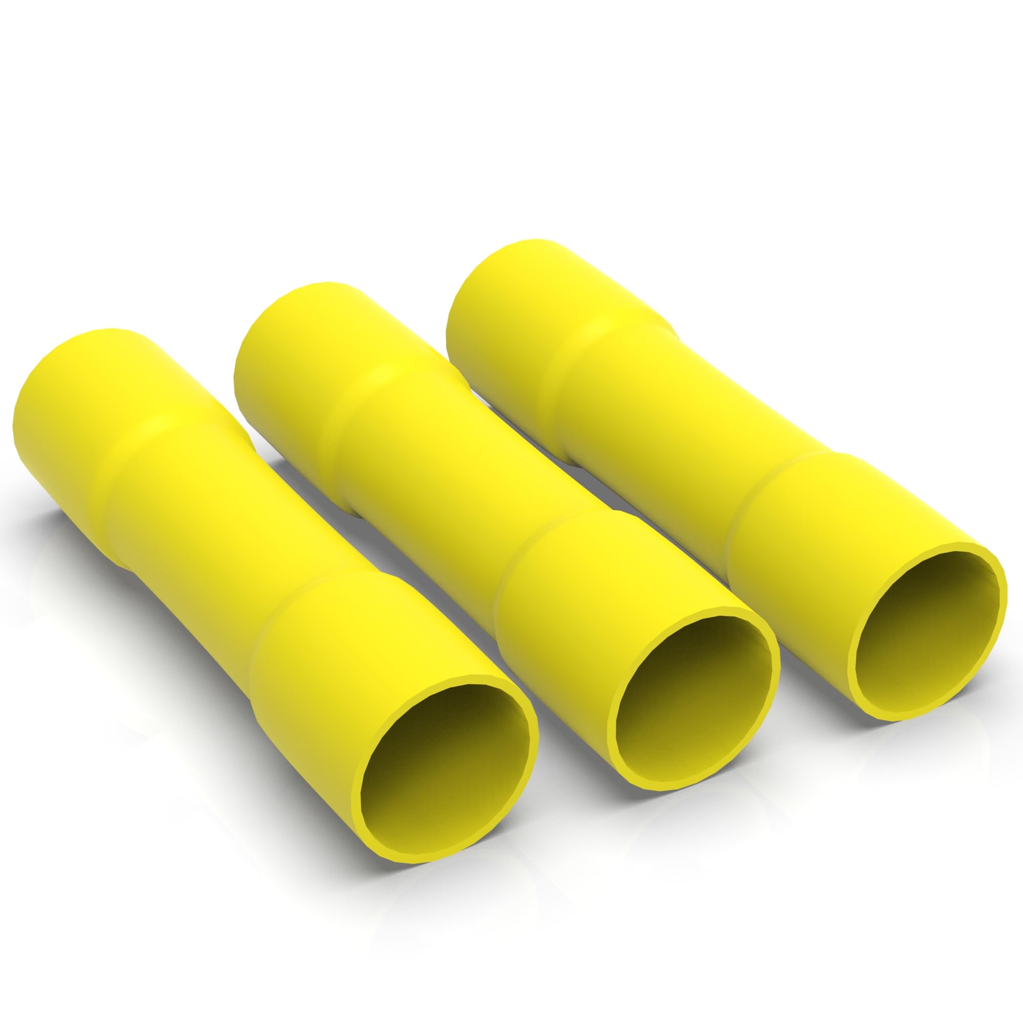 Produktbild von AUPROTEC Stoßverbinder Gelb – 4–6 Mm², PVC-isoliert, 100 Stück, Für Kfz & Maschinen