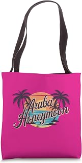 Aruba Honeymoon Couple Souvenir Tote Bag
