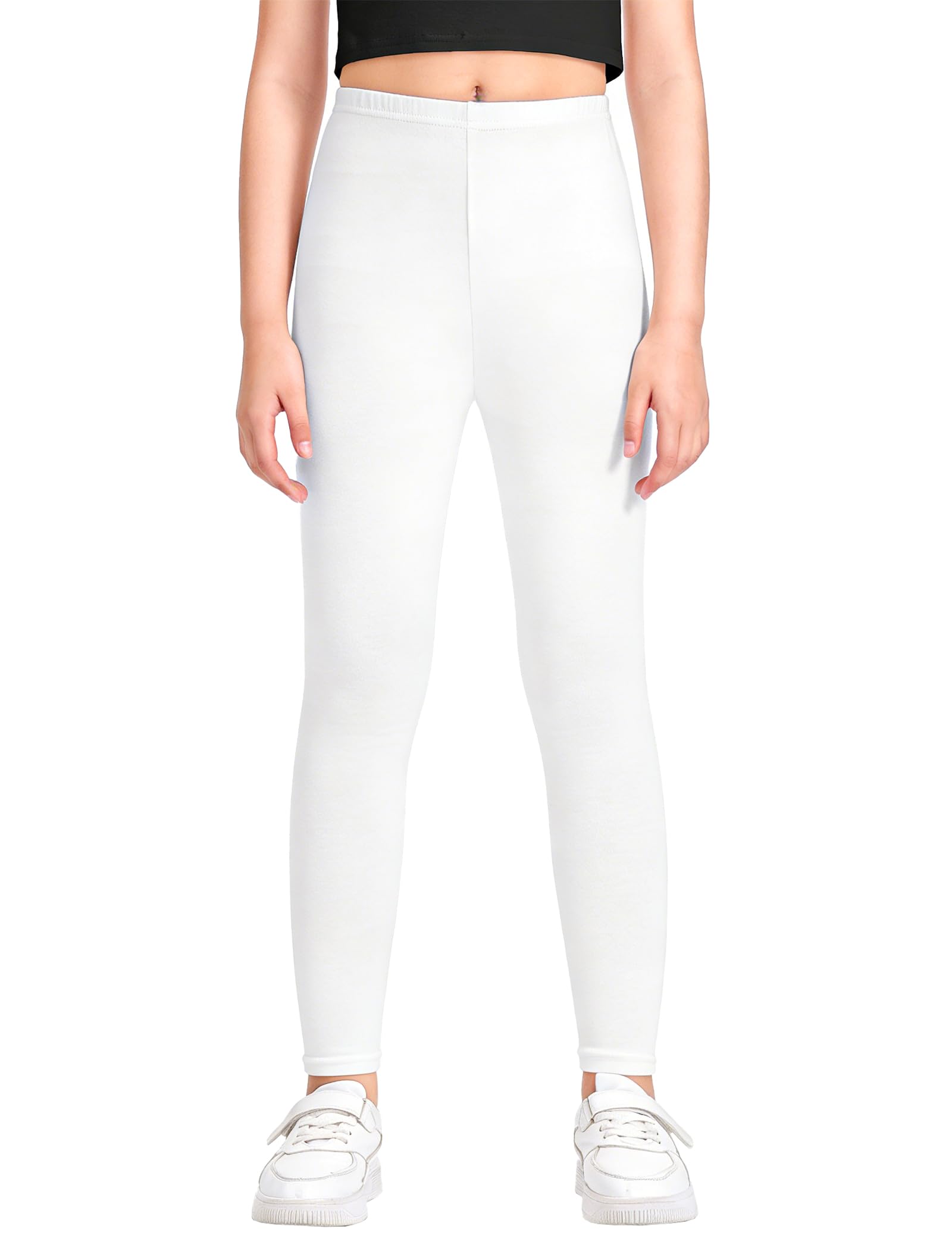 KEREDA Leggings Mädchen Baumwolle Sport Kinder Sportleggings Teenager Lang Hosen