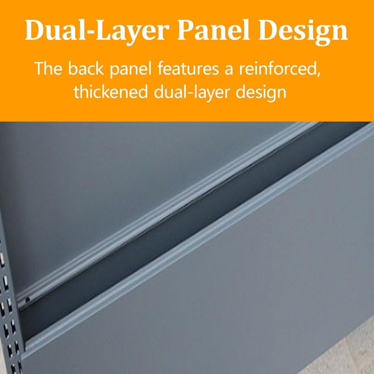 Gondola Shelving Retail Display Rack for Supermarket, Double-Sided Metal Gondola Shelving Unit, Grocery Store Display Shelves, Supermarket Rack Display System(L*h 120 * 165cm/47.2 * 65in)