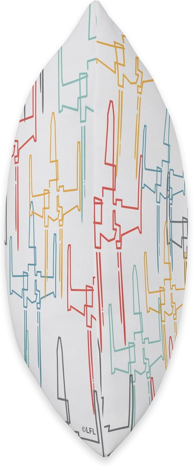 Star Wars X-Wing Starfighter Retro Print Throw Pillow