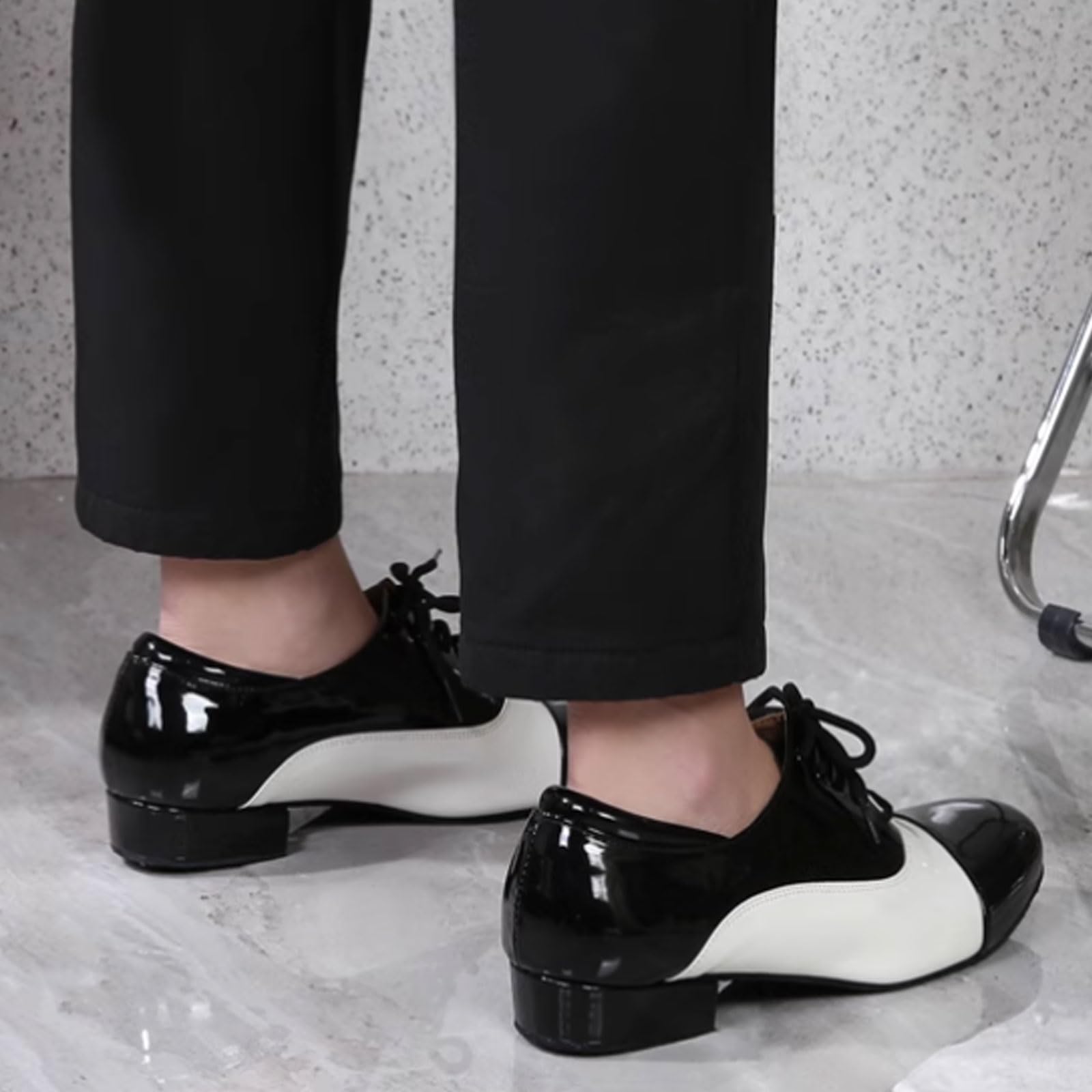 Zapatos de Baile de salón para Hombre,Zapatos clásicos de Baile Latino Moderno para Hombre,Zapatos de Baile Latino Hombre,Zapatos de Baile para Salsa Hombre,Respirable,Interior.