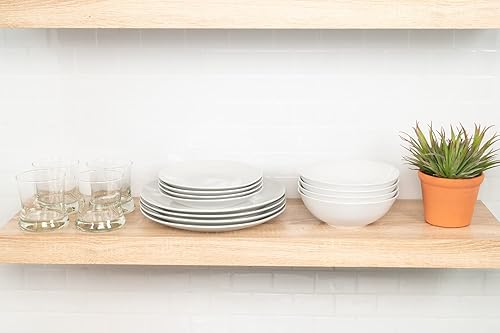 Miniatura 4 de 10 Strawberry Street Simply Coupe - Vajilla de 12 piezas, color blanco, servicio para 4 personas (12 piezas)