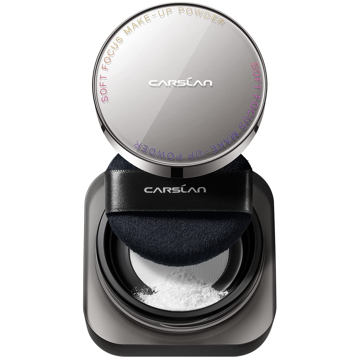 CARSLAN Oil Control Waterproof Loose Face Powder, Translucent Powder Setting Powder, Shine Free Matte Finishing Powder, 24H Longlasting Powder Makeup, 02 for oily skin (0.28Oz)