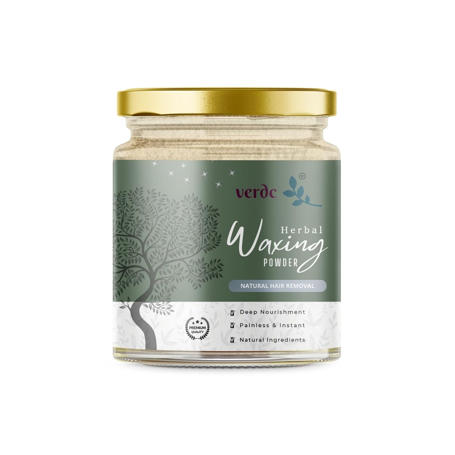 Ver-Dc Hair Removal Wax Powder | Gentle Hair Removal Care | Smooth Skin Finish | Suitable for All Skin | 120 g