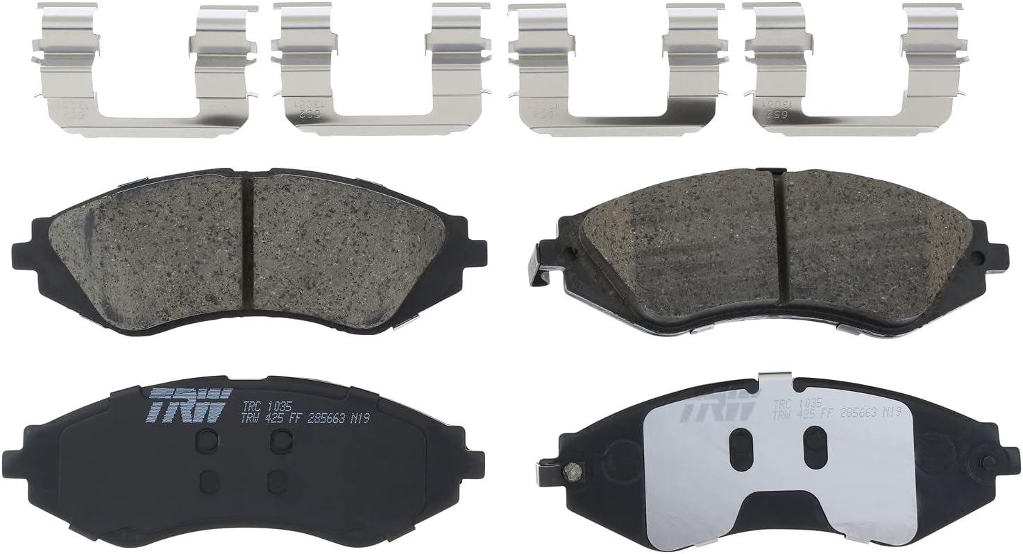 TRW Pro TRC1035 Disc Brake Pad Set For Chevrolet Aveo 2004-2011, Front, And Other Applications