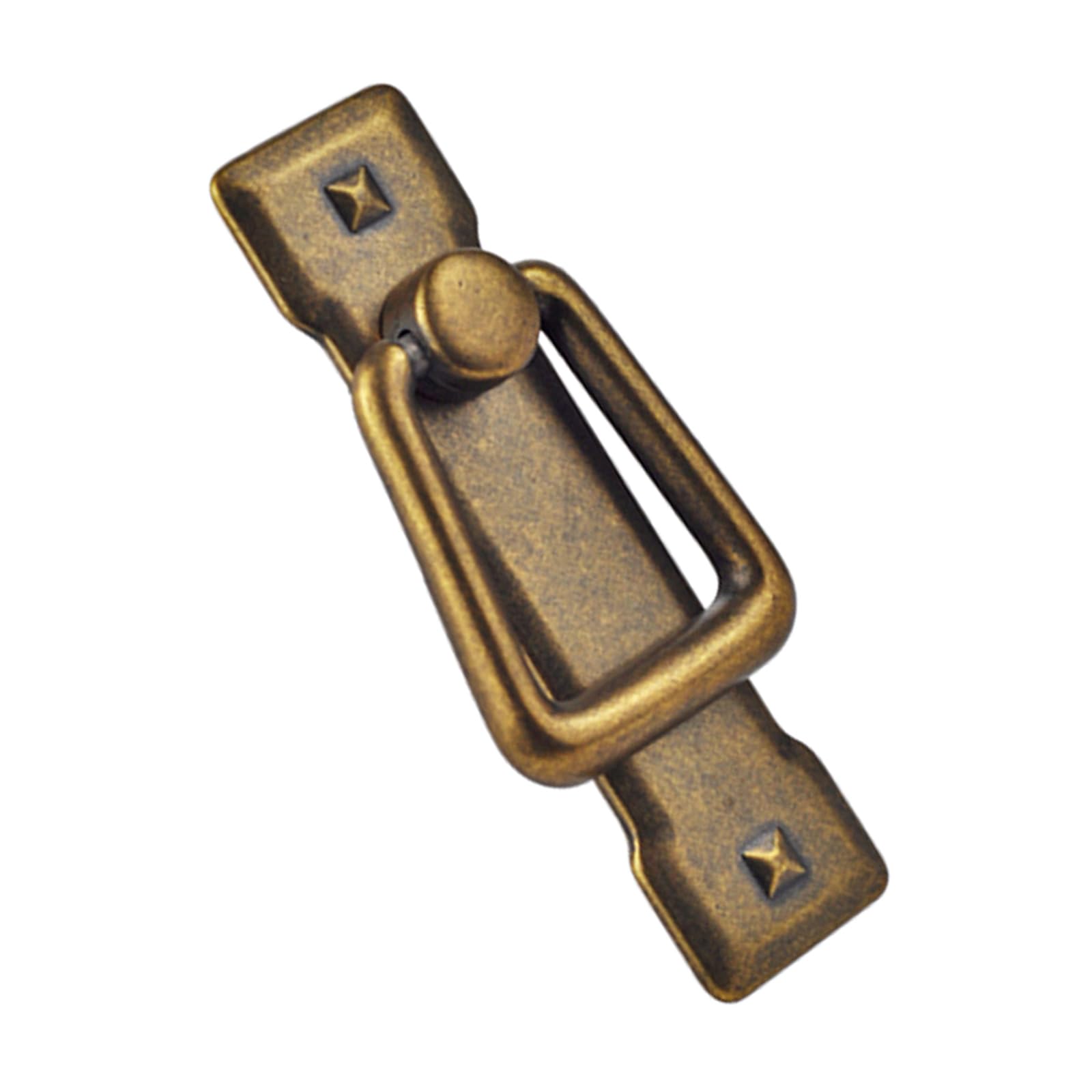 Tertioi Brown (Bronze) Furniture Wardrobe Decor Handles Zinc Alloy Dresser Knob Vintage Cabinet Pull Ring Hardware Zinc Alloy Cabinet Door Furniture Handle Decoration