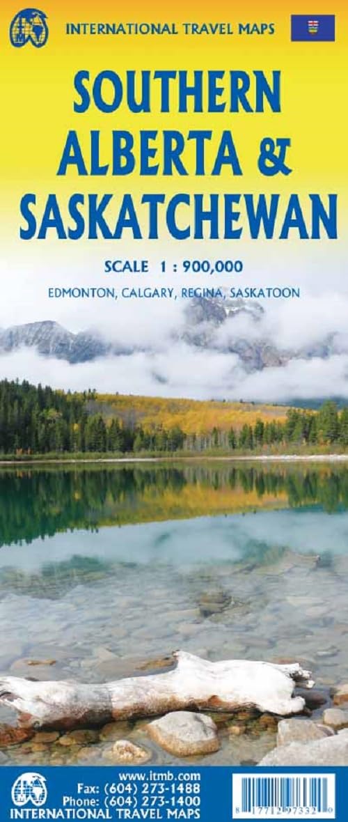 Southern Alberta / Southern Saskatchewan: ITM Intern.Travel Maps 1:900000