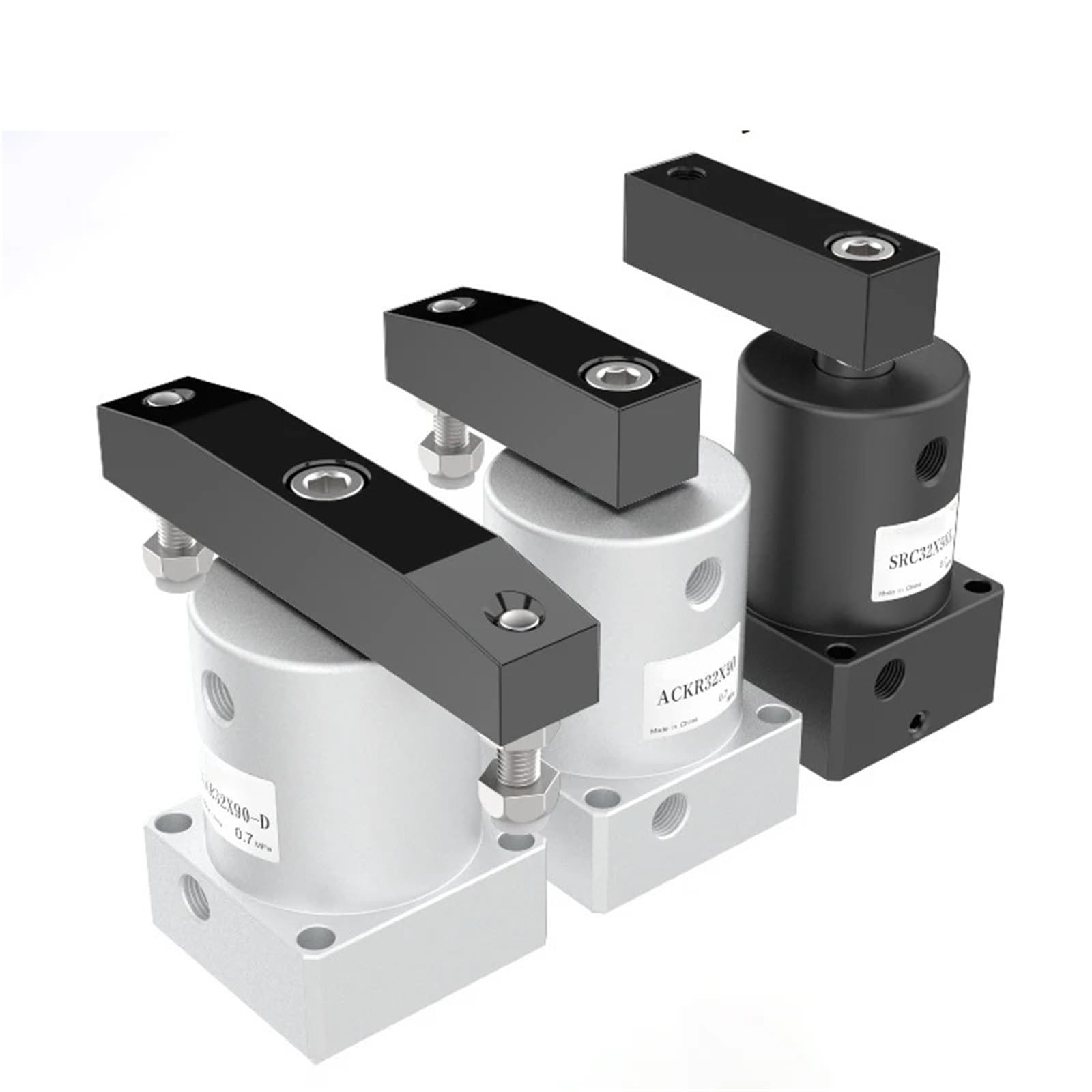 Vérin pneumatique rotatif de serrage de type ACK SRC 25 32 40 cylindre de bridage rotatif
