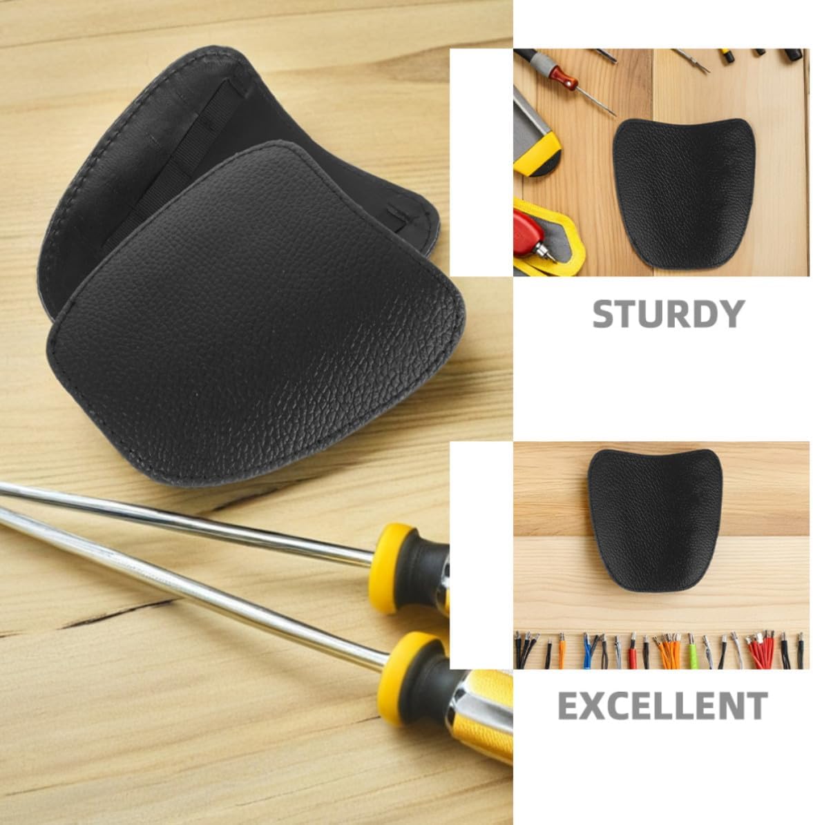 2 Pairs Welding Shoe Caps Detachable Anti Scald Cowhide Pu Black | Professional Welders, Industrial Workshop Use, Easy Maintenance, High Temperature Resistance
