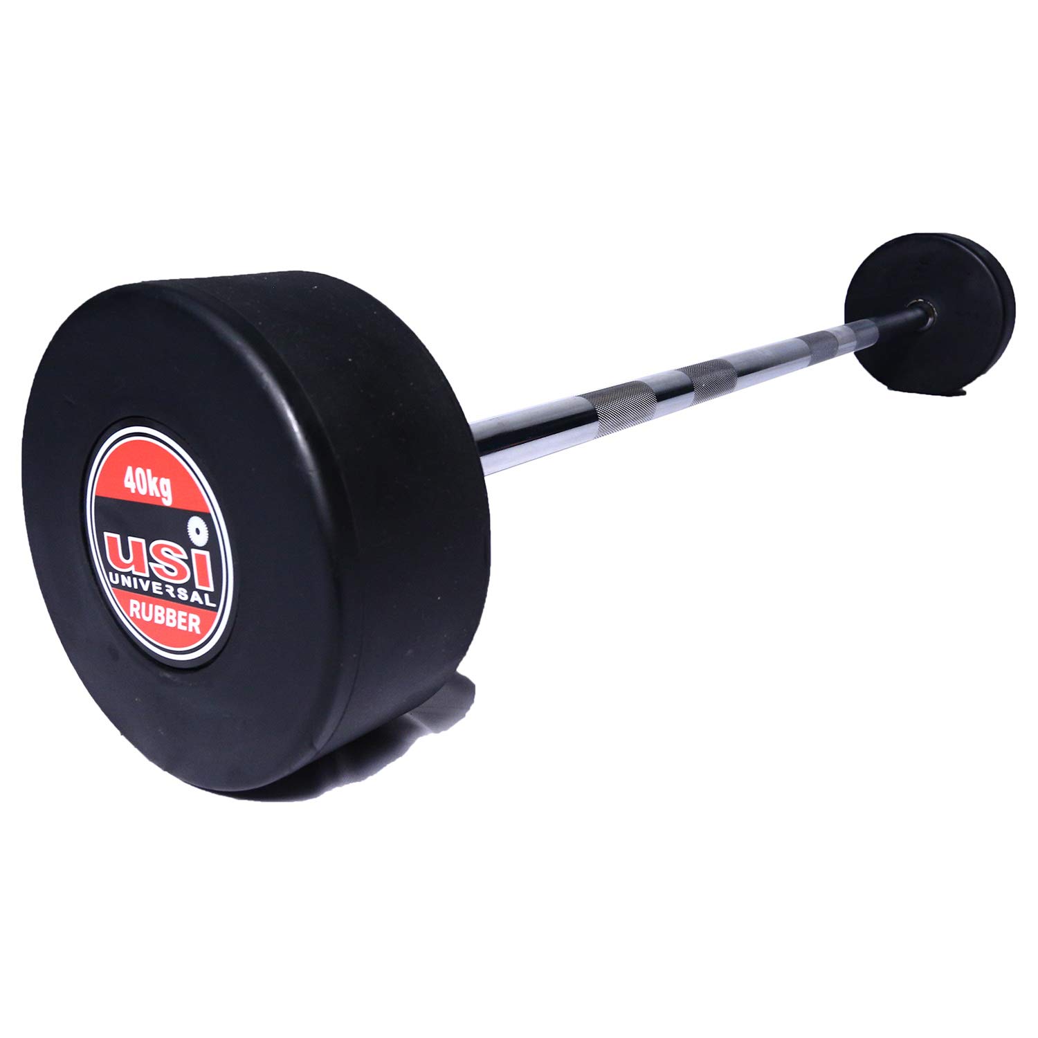 USI UNIVERSAL THE UNBEATABLE Straight Weight Bar with Fixed Weight Heads Weight Lifting Gym Rod Curl Barbell Rod Fixed Weight Gym Workout Exercise Set (40) (B07PJZHWXT) Amazon Price History, Amazon Price Tracker