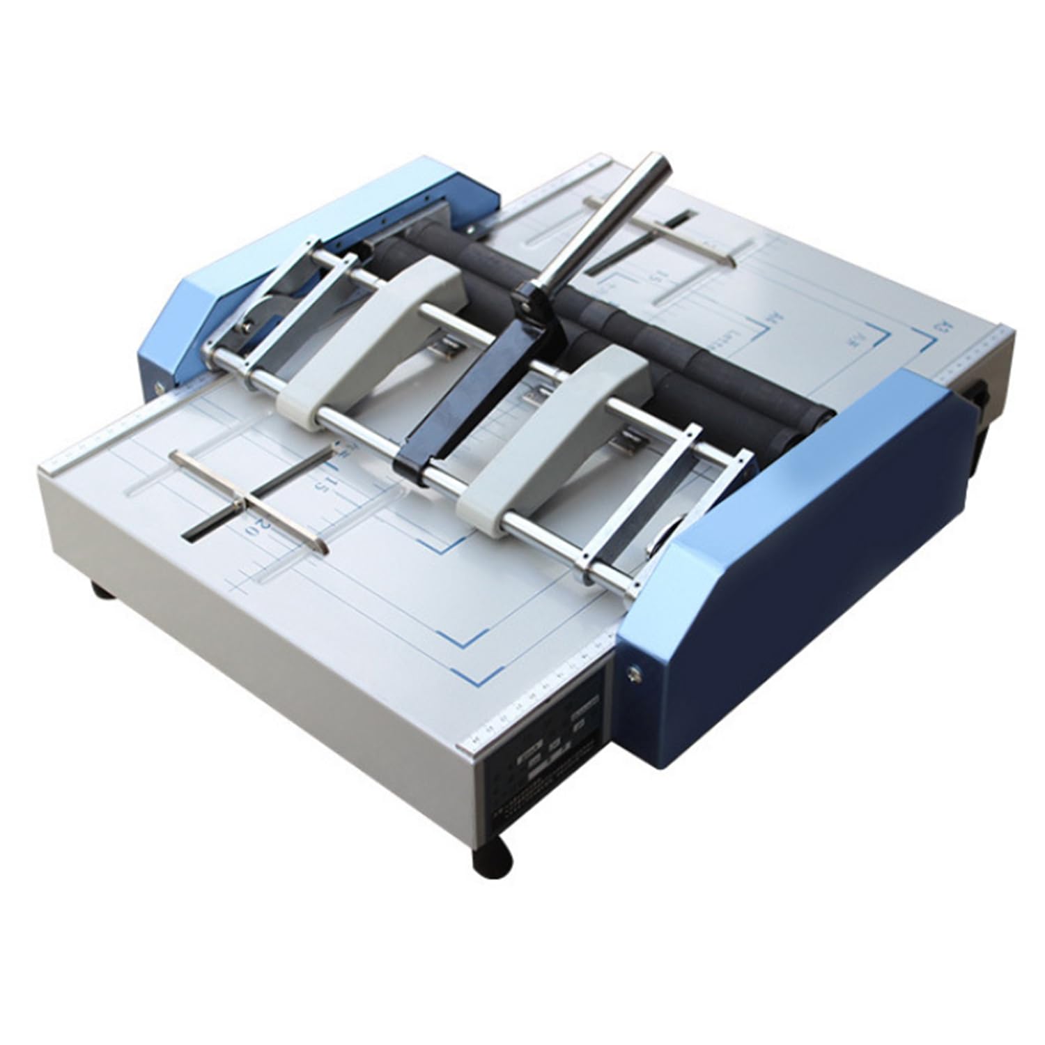 Piegatrice automatica del libro A3, cucitrice elettrica blu 24 chiodi