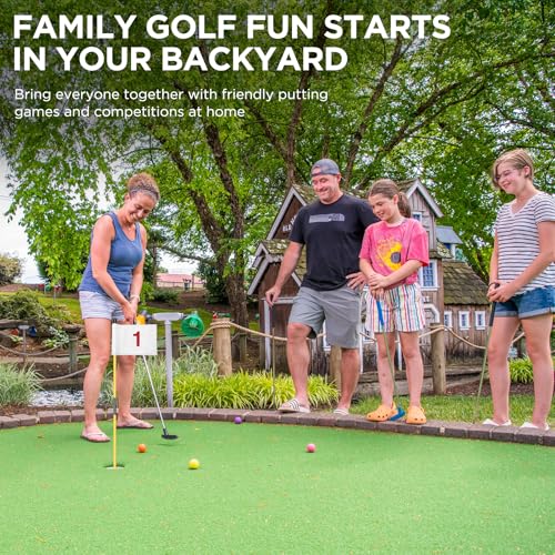 image for KINGTOP Miniature Golf Flagstick, Practice Putting Green Flags for Yar