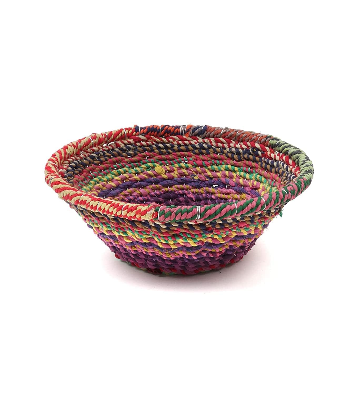 The Tickle Toe Cotton Rope Storage Basket | Handmade, Eco-Friendly Organizer for Home, Nursery & Bedroom | Soft, Durable & Round | 28L x 15W x 12H cm 3