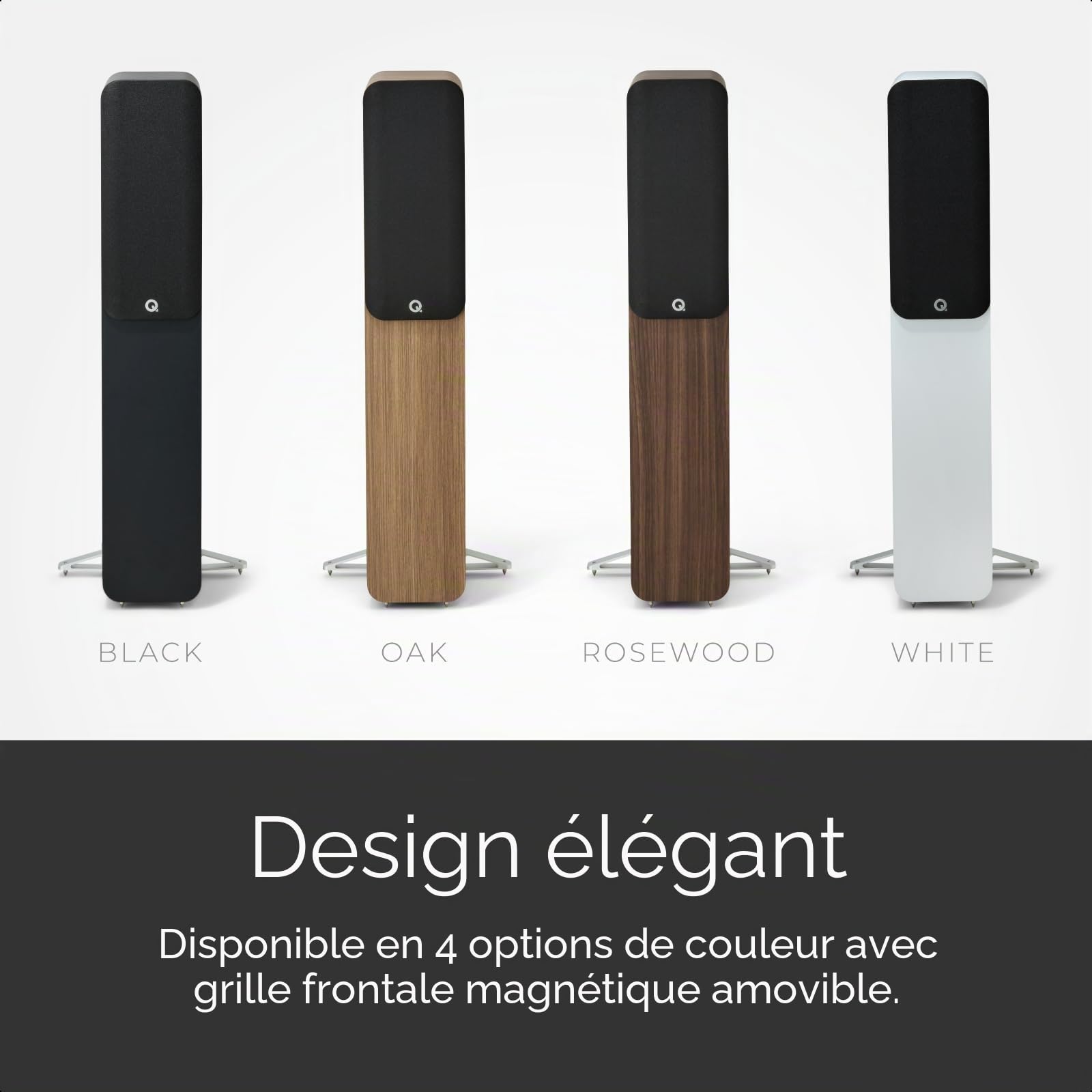 Q Acoustics 5040 Blanc Mat - Enceinte Colonne (la paire)