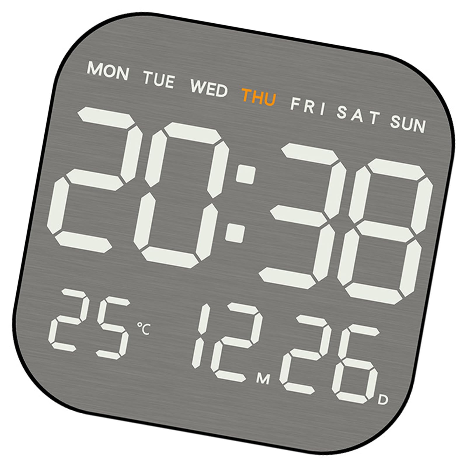 Jazuaiao Brightness Digital Alarm Clock with USB Power Option and Easy to Read Display Adjustable Brightness Clock