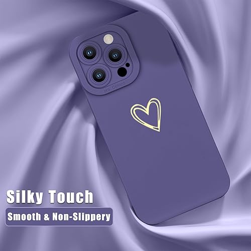 Miniatura 9 de Teageo Funda compatible con iPhone 13 Pro de 6.1 pulgadas para mujeres y niñas, bonito corazón de amor de lujo protección completa de lente de