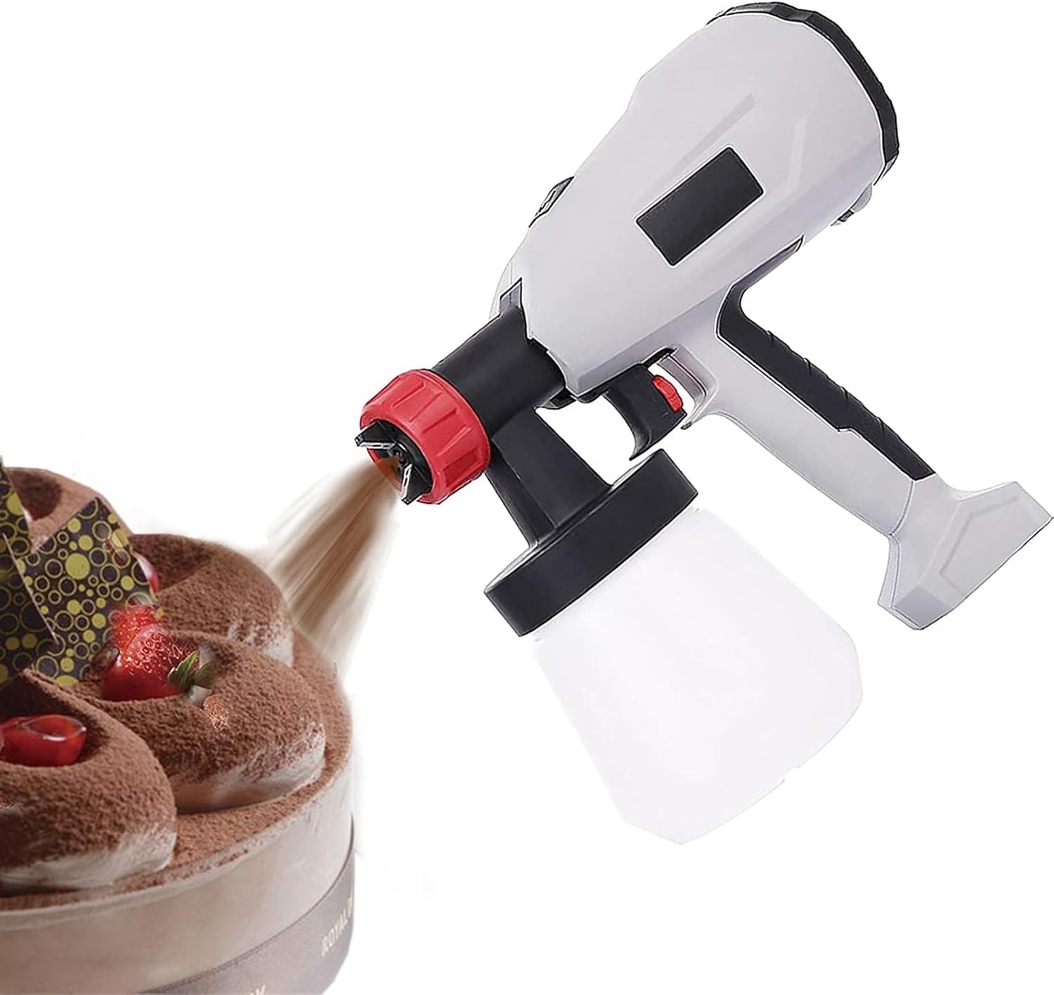 QCHIAN 500W Paint Sprayer, High Power Chocolate Spray Gun
