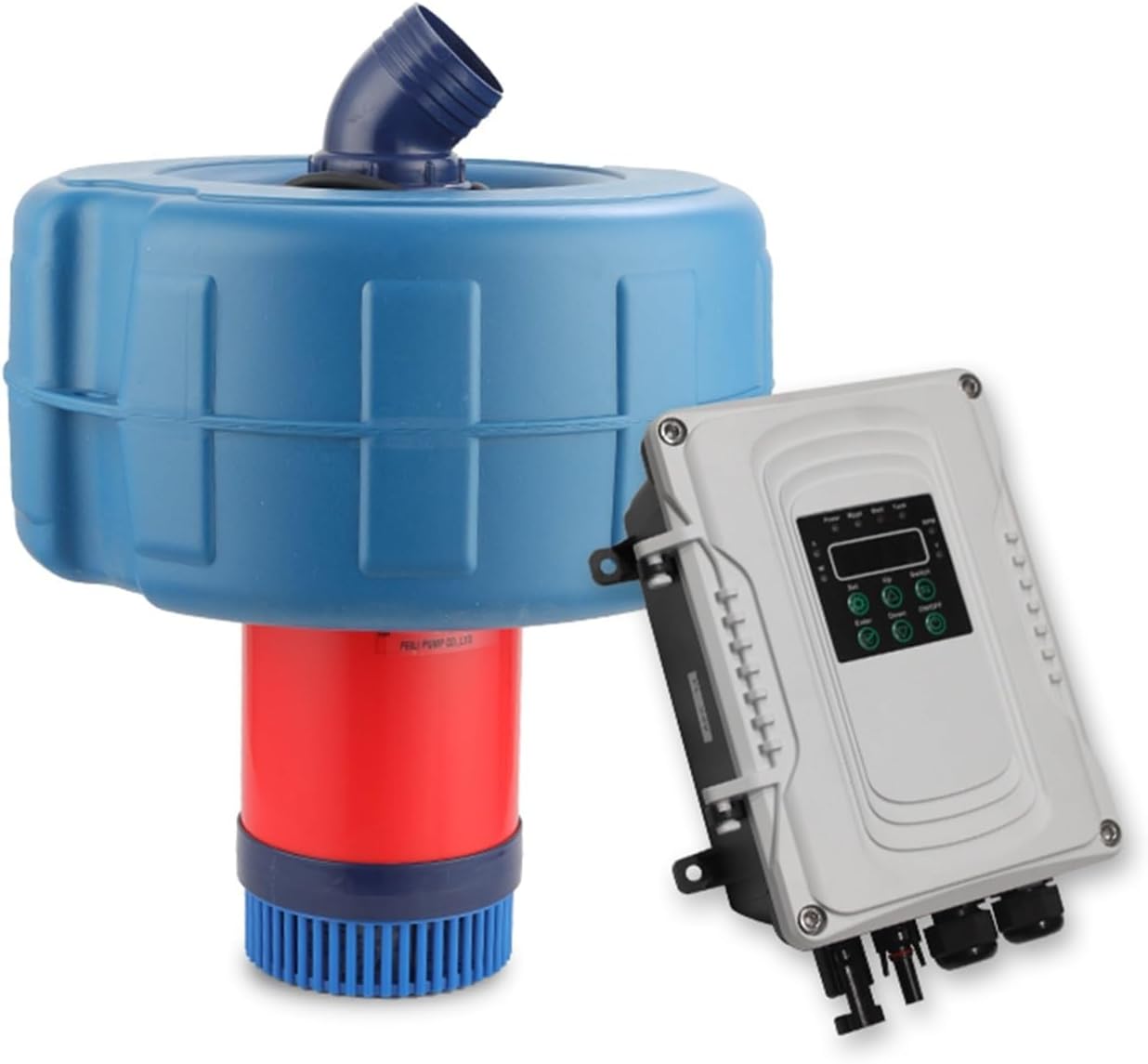 Fish pond air pump water circulation pond landscaping fish pond fountain outdoor garden(1500W)