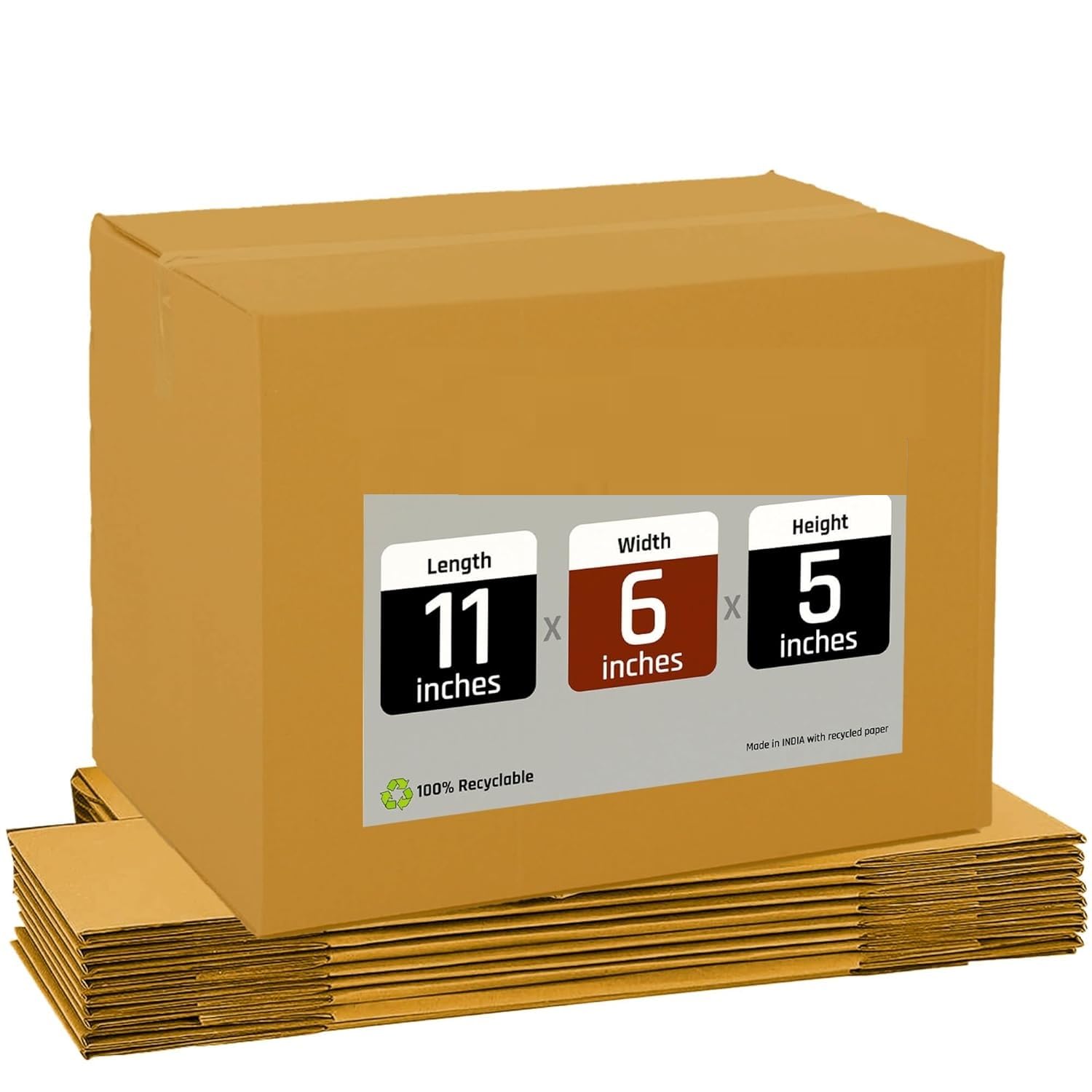 MM WILL CARE Small Cardboard Box for Packing, Packing Material, 3 Ply corrugated box for packing, Suitable E-commerce Shipping, Recycled Material, Ideal for Home Shifting (Pack of 10, 11x6x5 Inch) (B0D9NSLS2K) Amazon Price History, Amazon Price Tracker