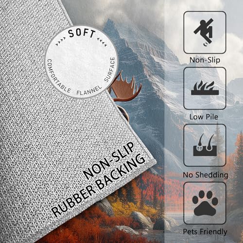 Tapete Moose rectangular 3x4  soft antideslizante lavable miniatura 3