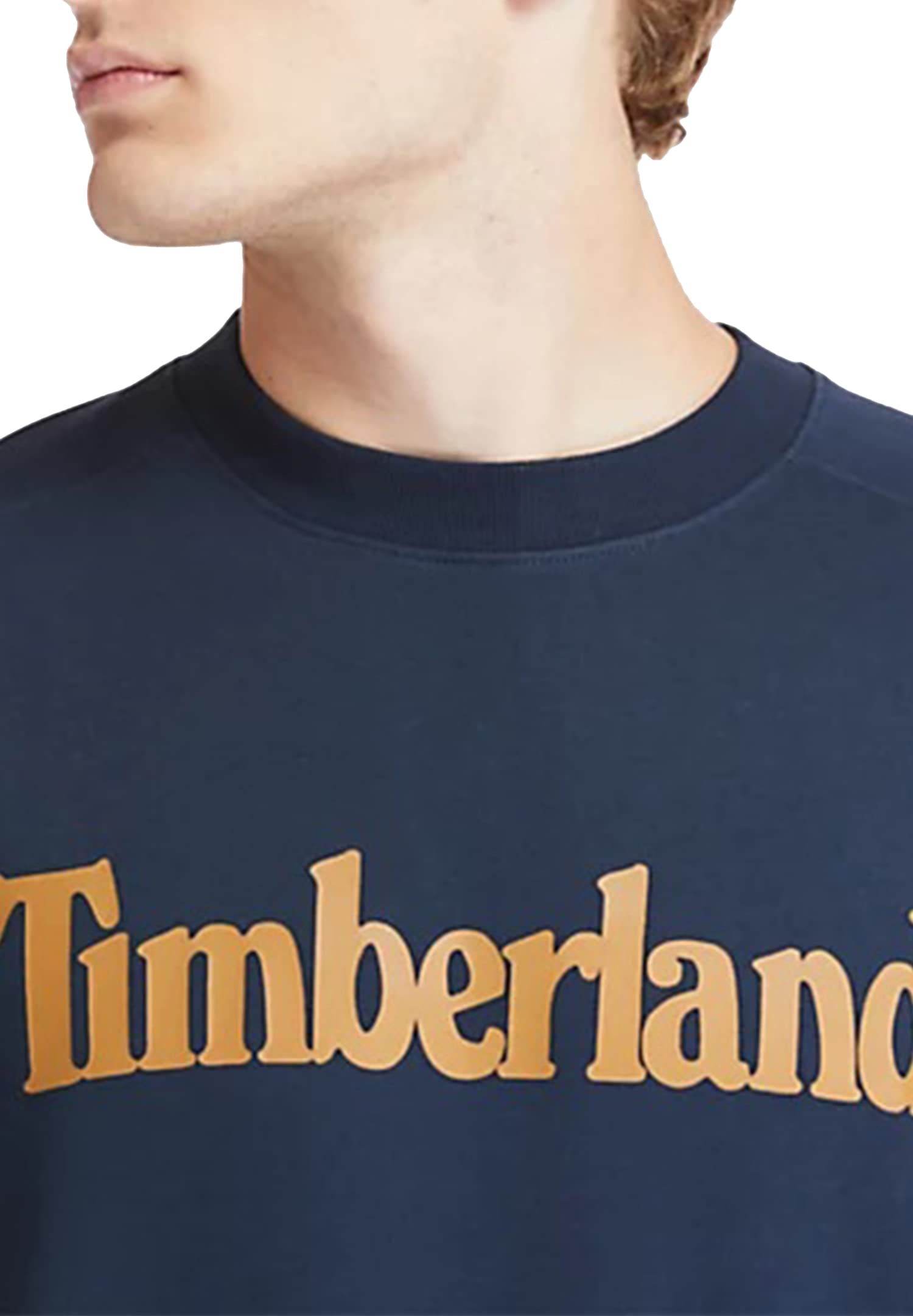Timberland Northwood Tfo Wordmark Logo Brushback Crew Neck Medium Grey Heather Felpa Uomo